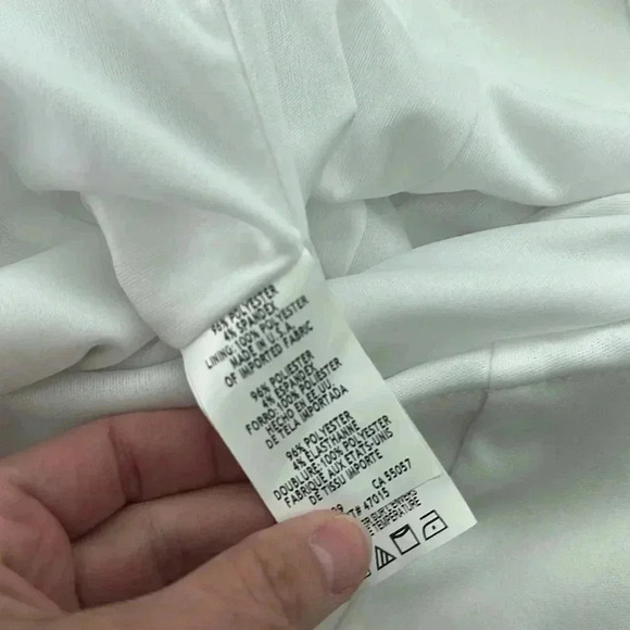 NWT Onyx Nite David’s Bridal Little Shiny White Dress - Picture 8 of 9